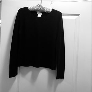 TALBOTS Cashmere and Silk Sweater ~ NWOT Size Small ~ Black